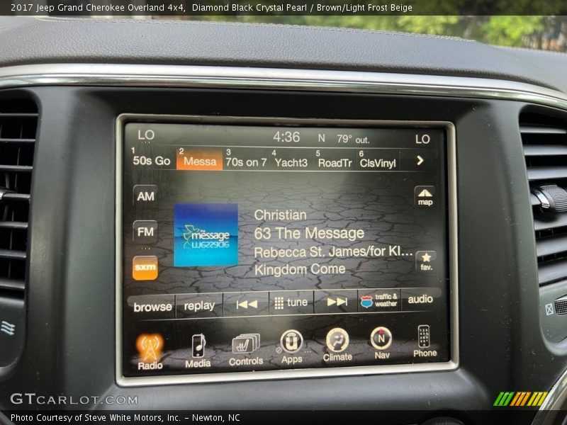 Controls of 2017 Grand Cherokee Overland 4x4