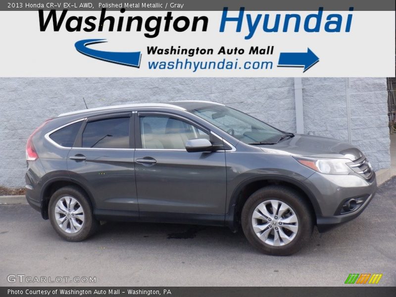 Polished Metal Metallic / Gray 2013 Honda CR-V EX-L AWD