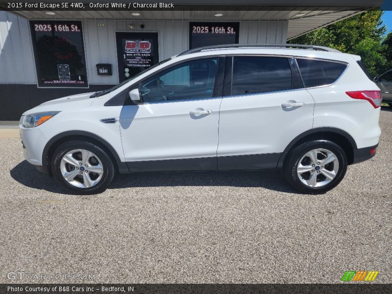 Oxford White / Charcoal Black 2015 Ford Escape SE 4WD