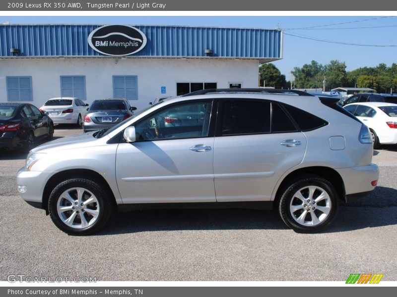 Tungsten Pearl / Light Gray 2009 Lexus RX 350 AWD