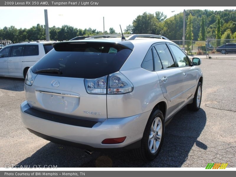 Tungsten Pearl / Light Gray 2009 Lexus RX 350 AWD