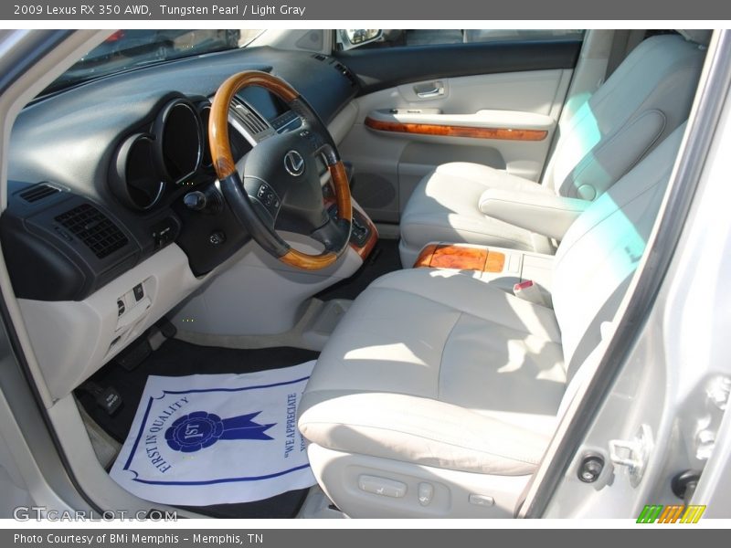 Tungsten Pearl / Light Gray 2009 Lexus RX 350 AWD