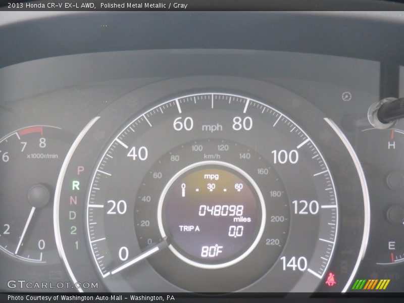 Polished Metal Metallic / Gray 2013 Honda CR-V EX-L AWD