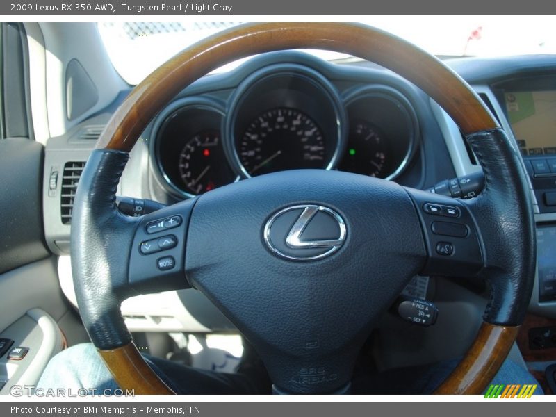 Tungsten Pearl / Light Gray 2009 Lexus RX 350 AWD