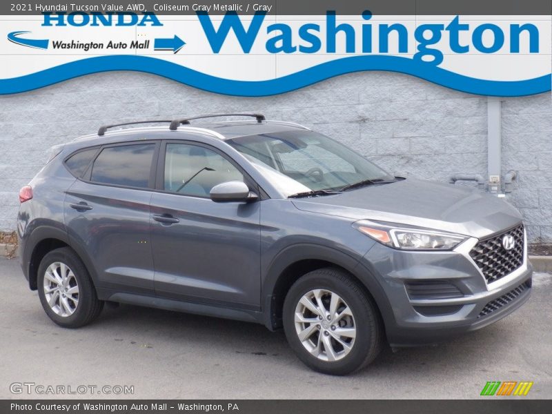 Coliseum Gray Metallic / Gray 2021 Hyundai Tucson Value AWD