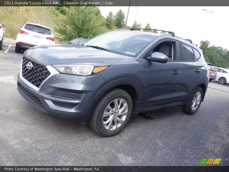 Coliseum Gray Metallic / Gray 2021 Hyundai Tucson Value AWD