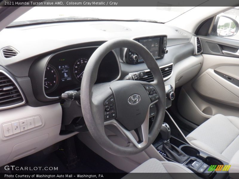 Coliseum Gray Metallic / Gray 2021 Hyundai Tucson Value AWD