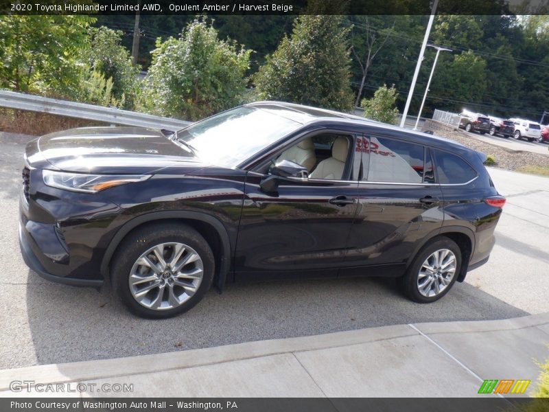 Opulent Amber / Harvest Beige 2020 Toyota Highlander Limited AWD