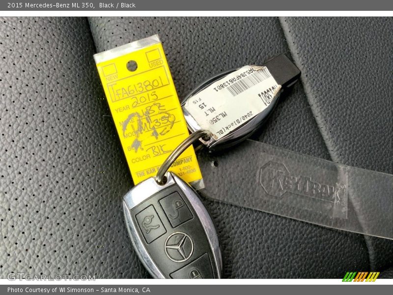 Black / Black 2015 Mercedes-Benz ML 350