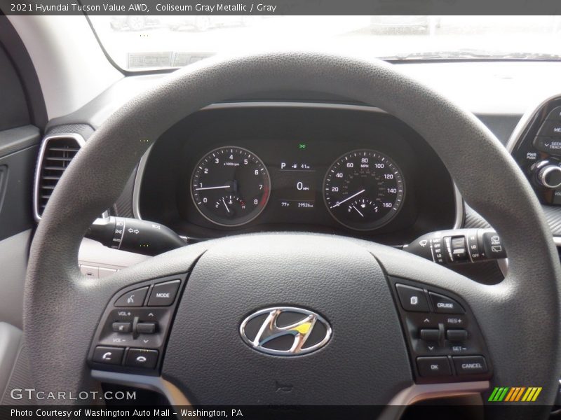 Coliseum Gray Metallic / Gray 2021 Hyundai Tucson Value AWD