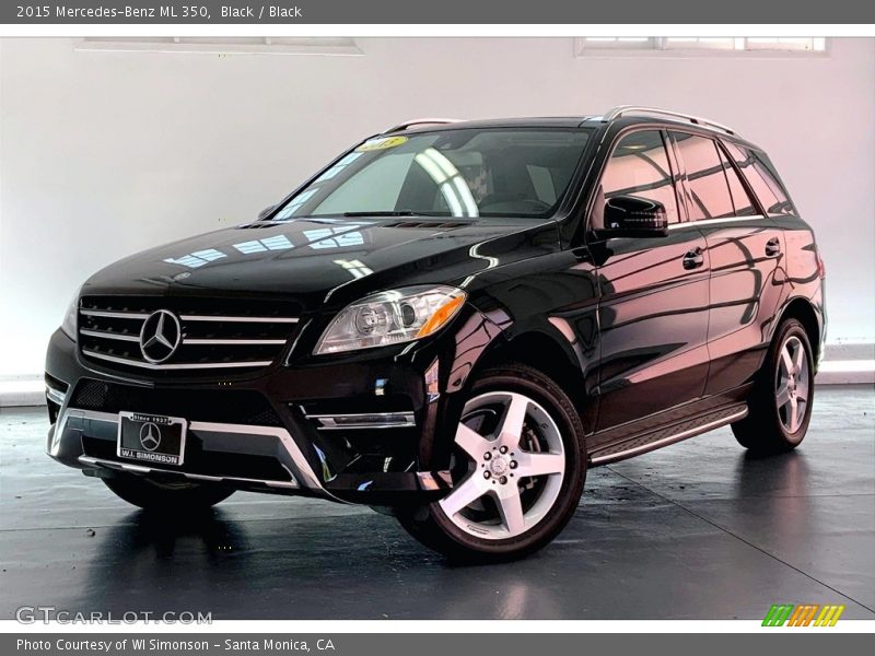Black / Black 2015 Mercedes-Benz ML 350