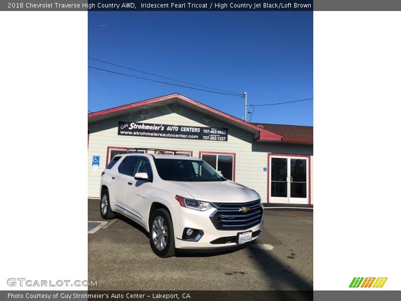 Iridescent Pearl Tricoat / High Country Jet Black/Loft Brown 2018 Chevrolet Traverse High Country AWD