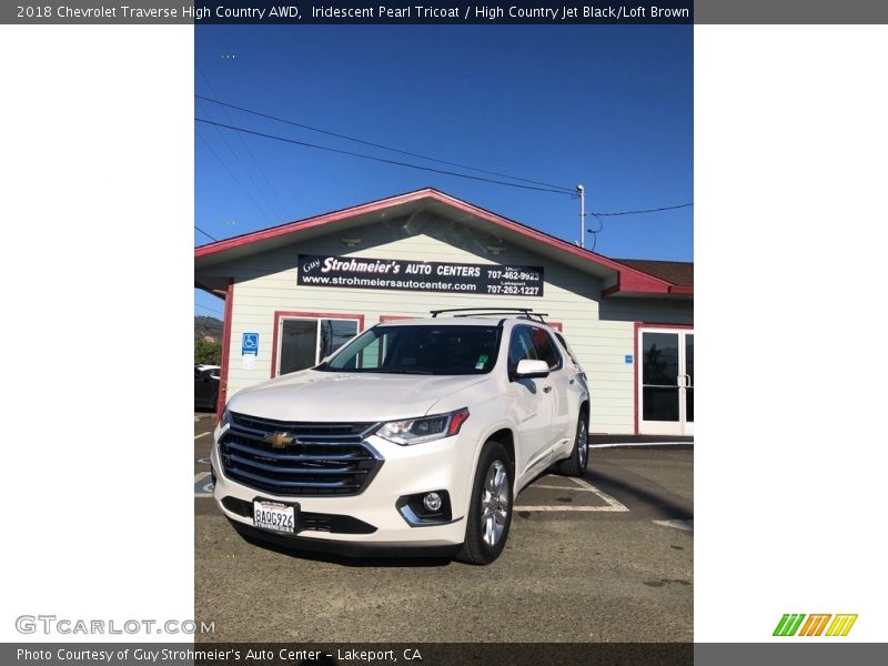 Iridescent Pearl Tricoat / High Country Jet Black/Loft Brown 2018 Chevrolet Traverse High Country AWD
