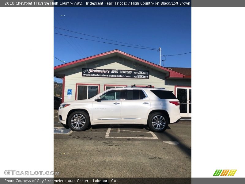 Iridescent Pearl Tricoat / High Country Jet Black/Loft Brown 2018 Chevrolet Traverse High Country AWD