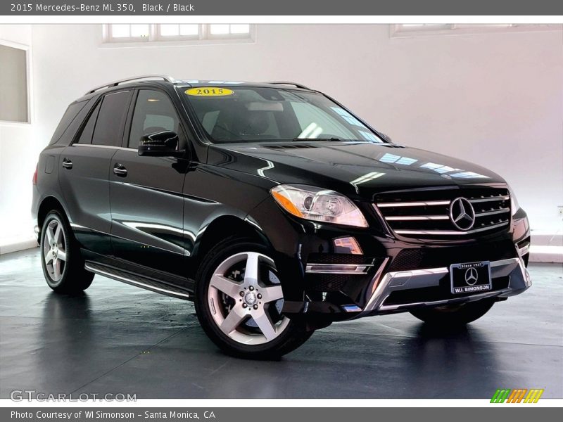 Black / Black 2015 Mercedes-Benz ML 350