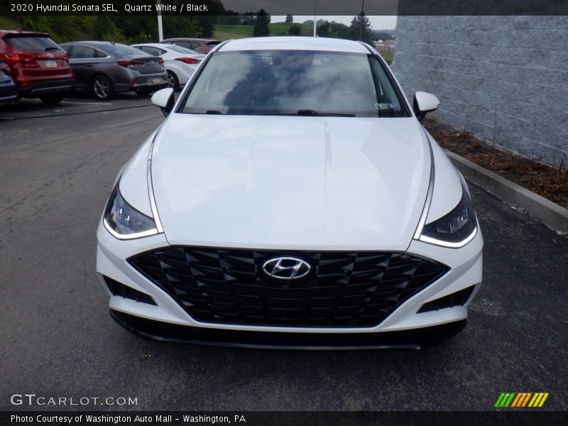 Quartz White / Black 2020 Hyundai Sonata SEL