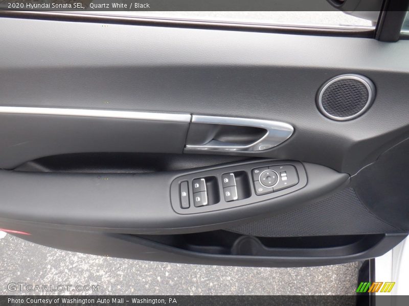 Quartz White / Black 2020 Hyundai Sonata SEL