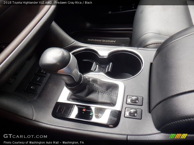 Predawn Gray Mica / Black 2018 Toyota Highlander XLE AWD