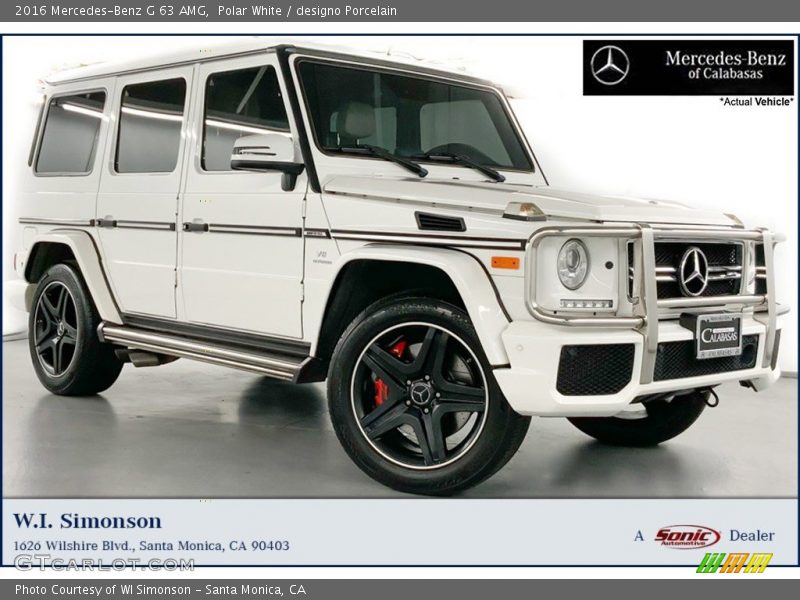 Polar White / designo Porcelain 2016 Mercedes-Benz G 63 AMG