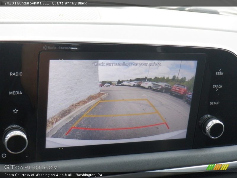 Quartz White / Black 2020 Hyundai Sonata SEL