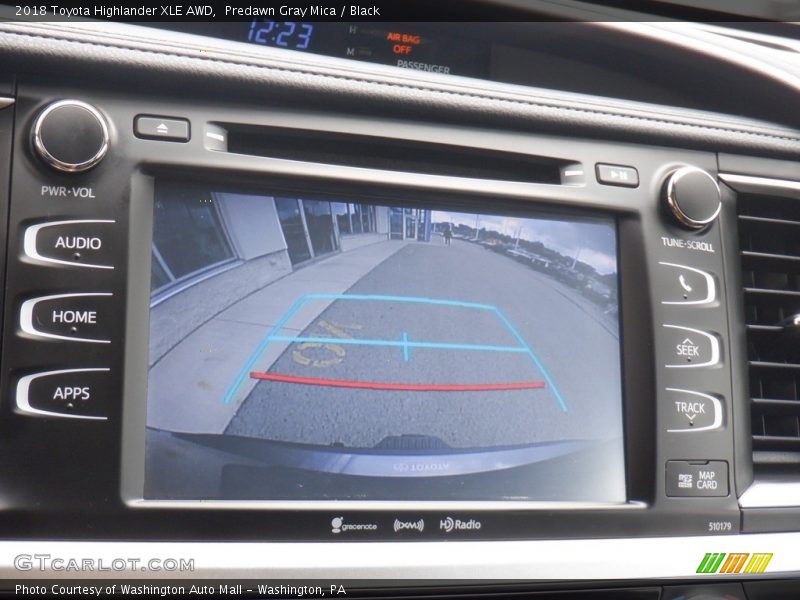 Predawn Gray Mica / Black 2018 Toyota Highlander XLE AWD