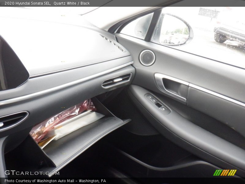 Quartz White / Black 2020 Hyundai Sonata SEL