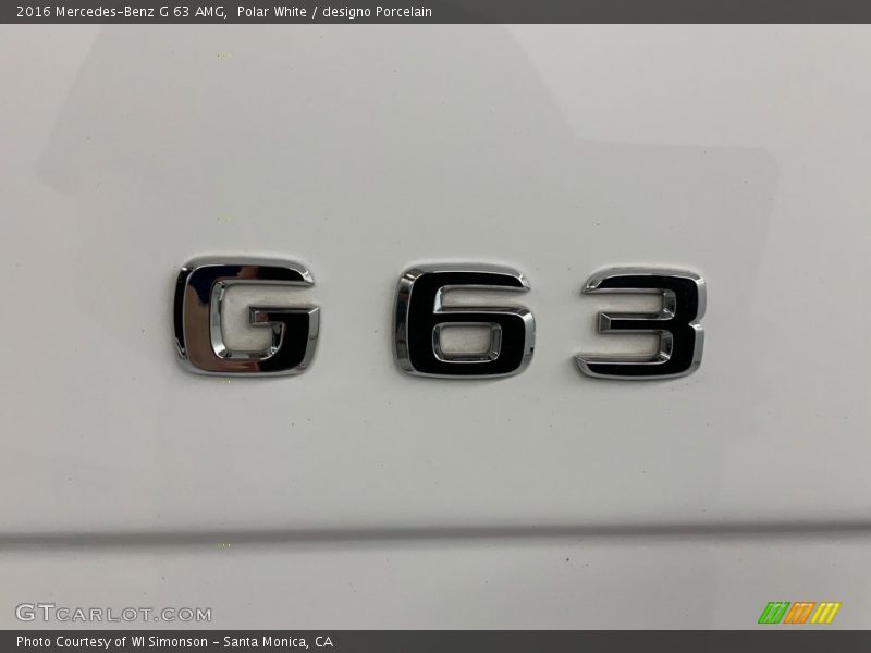 Polar White / designo Porcelain 2016 Mercedes-Benz G 63 AMG