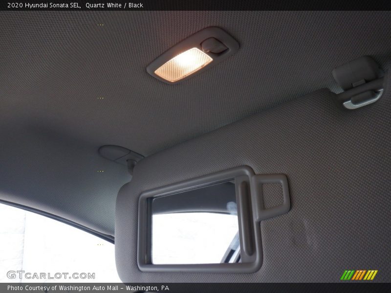 Quartz White / Black 2020 Hyundai Sonata SEL