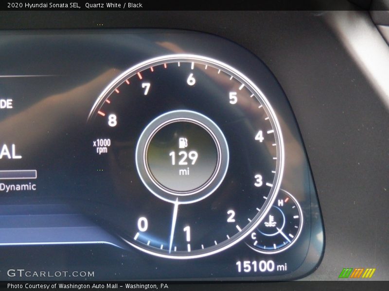 Quartz White / Black 2020 Hyundai Sonata SEL
