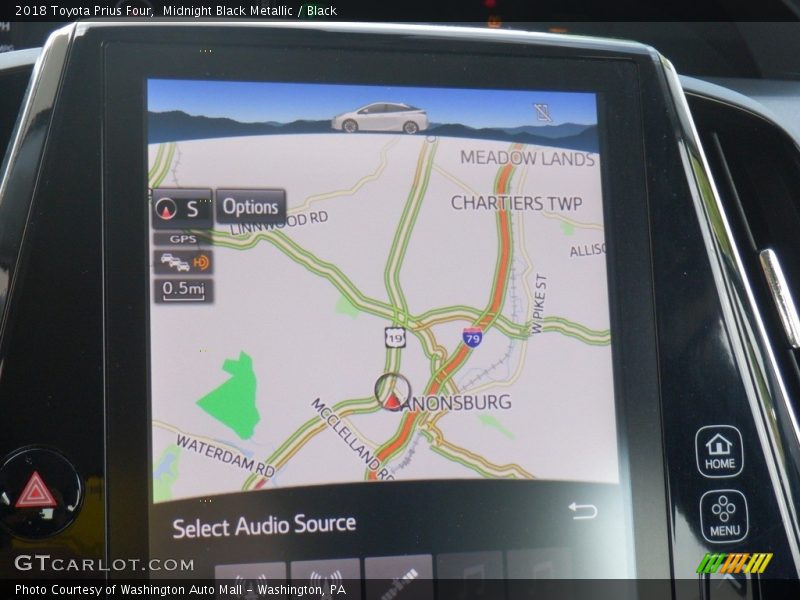 Midnight Black Metallic / Black 2018 Toyota Prius Four