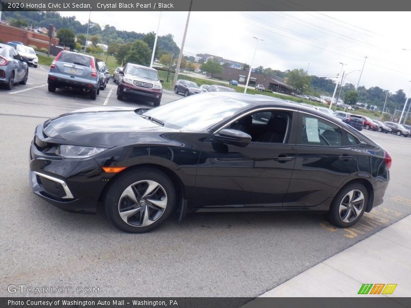 Crystal Black Pearl / Black 2020 Honda Civic LX Sedan