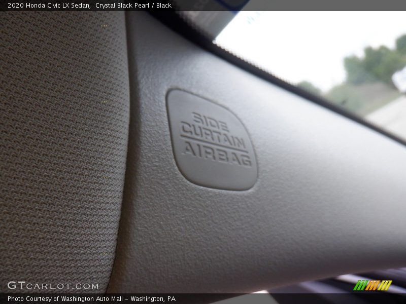 Crystal Black Pearl / Black 2020 Honda Civic LX Sedan