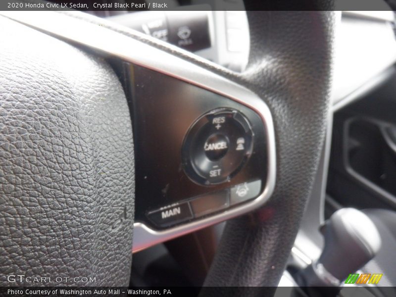 Crystal Black Pearl / Black 2020 Honda Civic LX Sedan