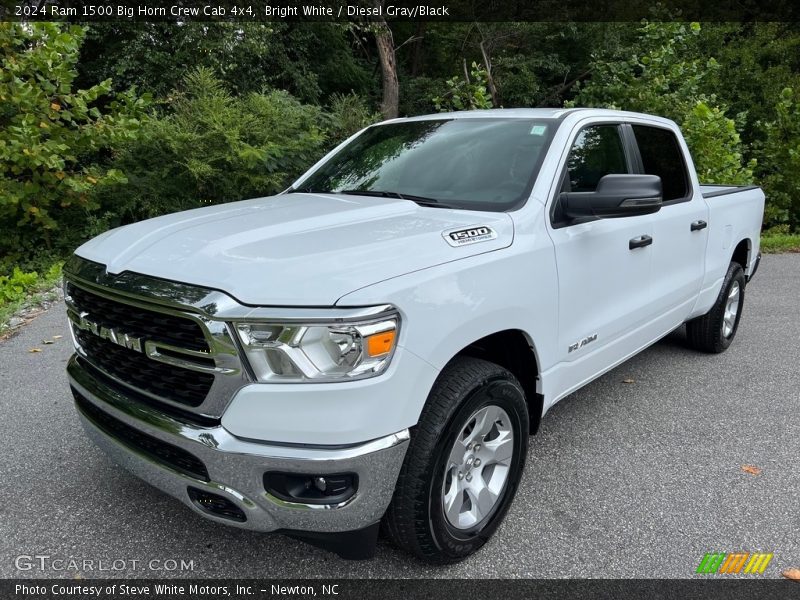 Bright White / Diesel Gray/Black 2024 Ram 1500 Big Horn Crew Cab 4x4