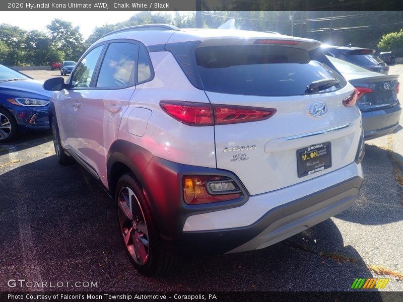 Chalk White / Black 2020 Hyundai Kona Ultimate AWD