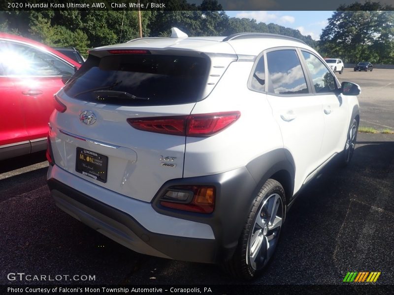 Chalk White / Black 2020 Hyundai Kona Ultimate AWD