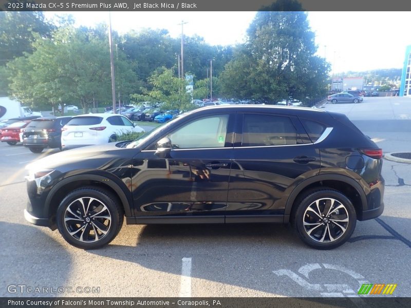Jet Black Mica / Black 2023 Mazda CX-5 S Premium Plus AWD