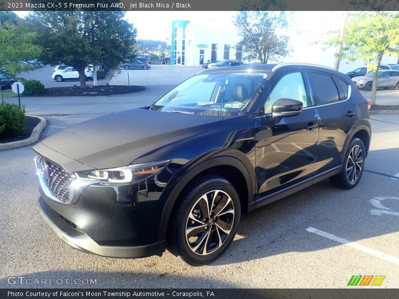 Jet Black Mica / Black 2023 Mazda CX-5 S Premium Plus AWD