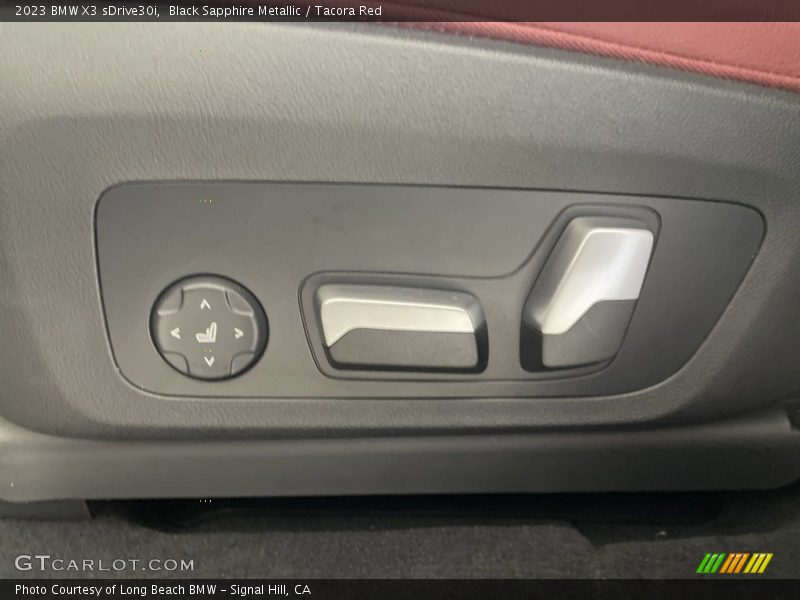 Black Sapphire Metallic / Tacora Red 2023 BMW X3 sDrive30i