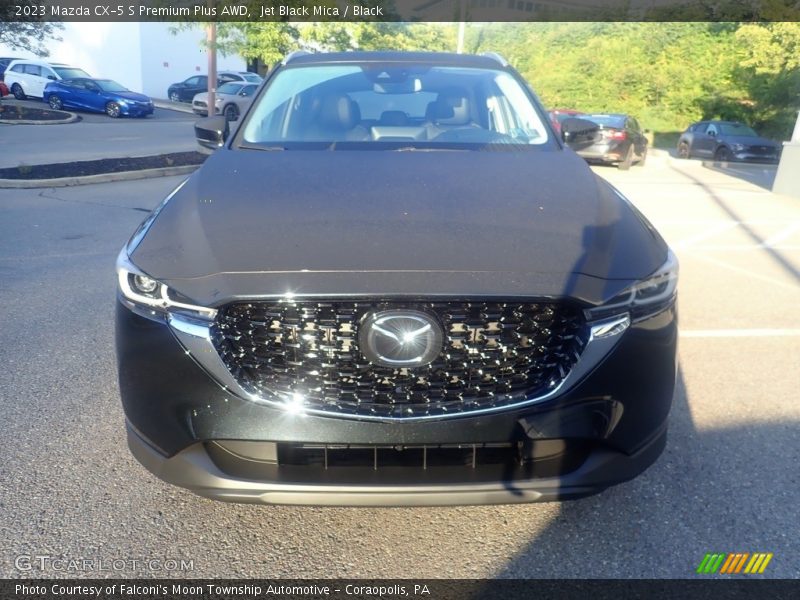 Jet Black Mica / Black 2023 Mazda CX-5 S Premium Plus AWD
