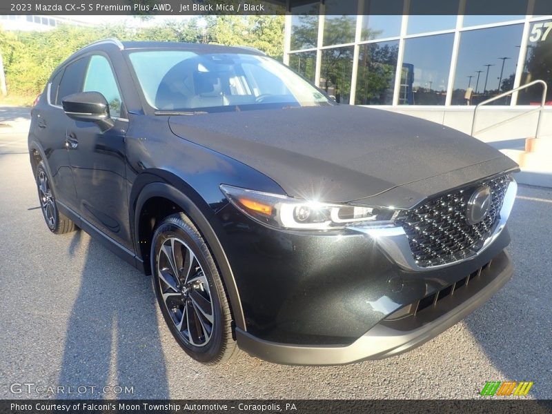 Jet Black Mica / Black 2023 Mazda CX-5 S Premium Plus AWD