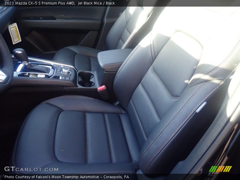 Jet Black Mica / Black 2023 Mazda CX-5 S Premium Plus AWD
