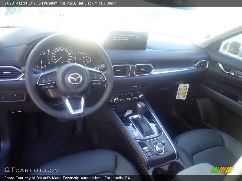 Jet Black Mica / Black 2023 Mazda CX-5 S Premium Plus AWD