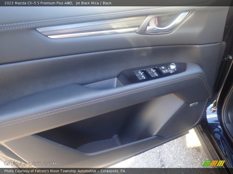 Jet Black Mica / Black 2023 Mazda CX-5 S Premium Plus AWD