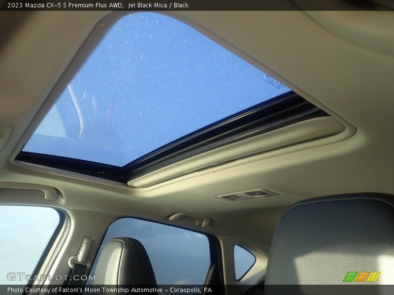 Jet Black Mica / Black 2023 Mazda CX-5 S Premium Plus AWD
