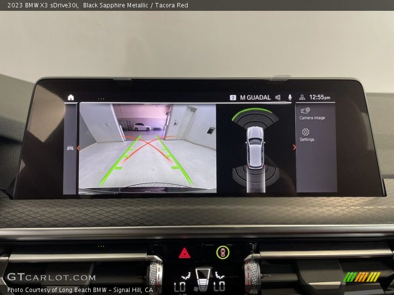 Black Sapphire Metallic / Tacora Red 2023 BMW X3 sDrive30i