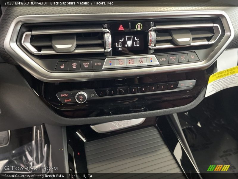 Controls of 2023 X3 sDrive30i