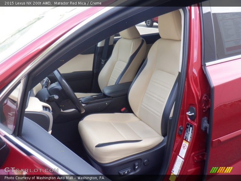 Front Seat of 2015 NX 200t AWD