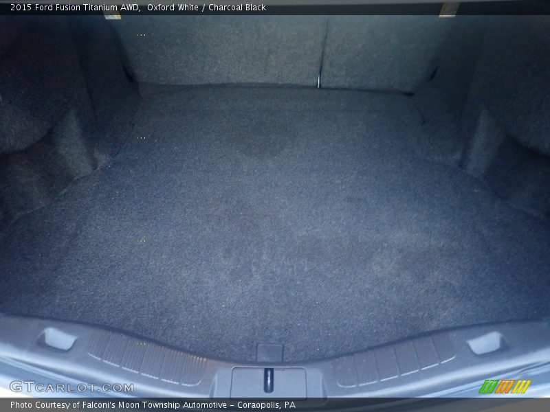 Oxford White / Charcoal Black 2015 Ford Fusion Titanium AWD