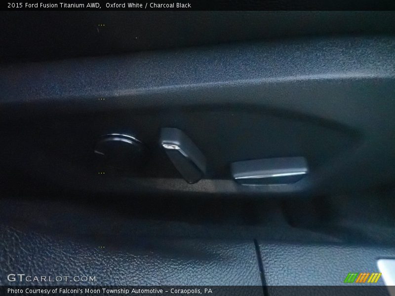 Oxford White / Charcoal Black 2015 Ford Fusion Titanium AWD